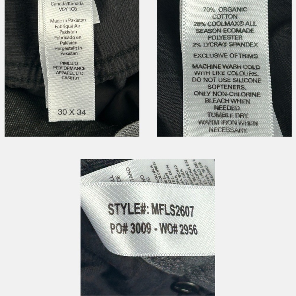 DUER L2X Slim Fit Jeans Mens 30x34 Coolmax Performance Gray - Picture 12 of 16